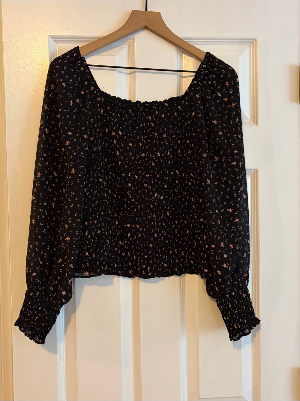 madewell smocked top